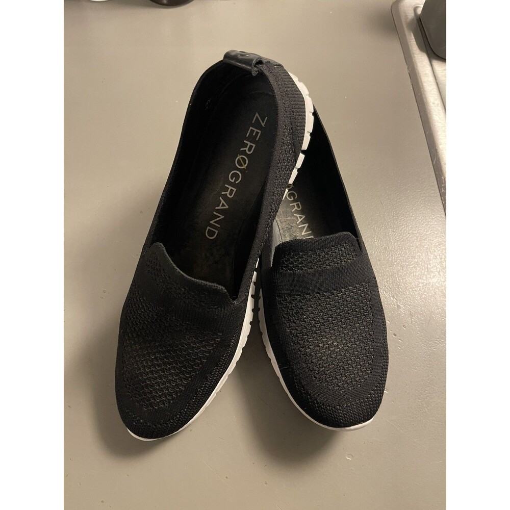 Cole Haan Zerogrand Black Knit slip-on Shoes Women's Size 10B